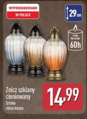 Znicz szklany cieniowany