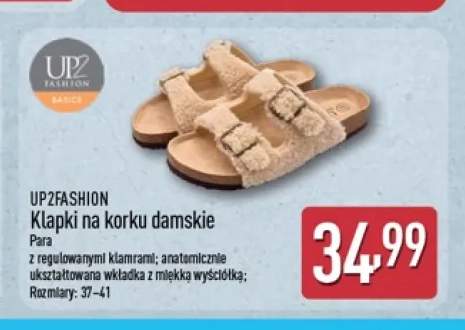 Klapki na korku damskie UP2FASHION
