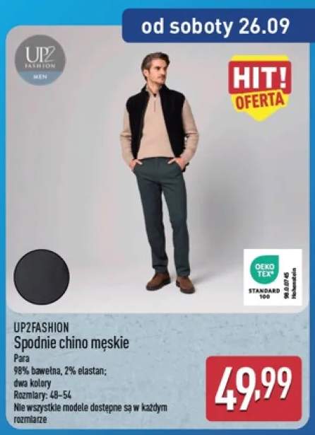 Spodnie chino męskie Up2fashion