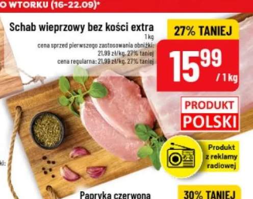 Schab wieprzowy bez kości extra