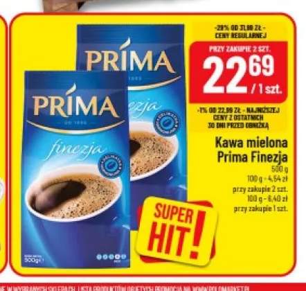 Kawa mielona Prima Finezja