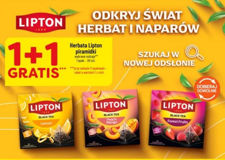 Herbata Lipton piramidki Lemon +2 warianty