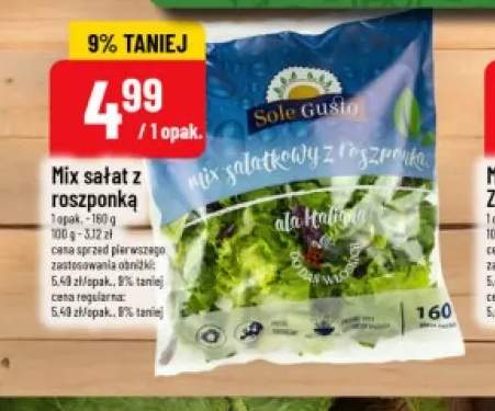 Mix sałat z roszponką Sole Gusto