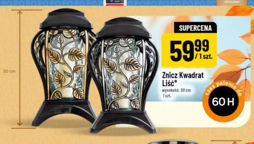 Znicz Kwadrat Liść