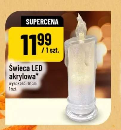 Świeca LED akrylowa
