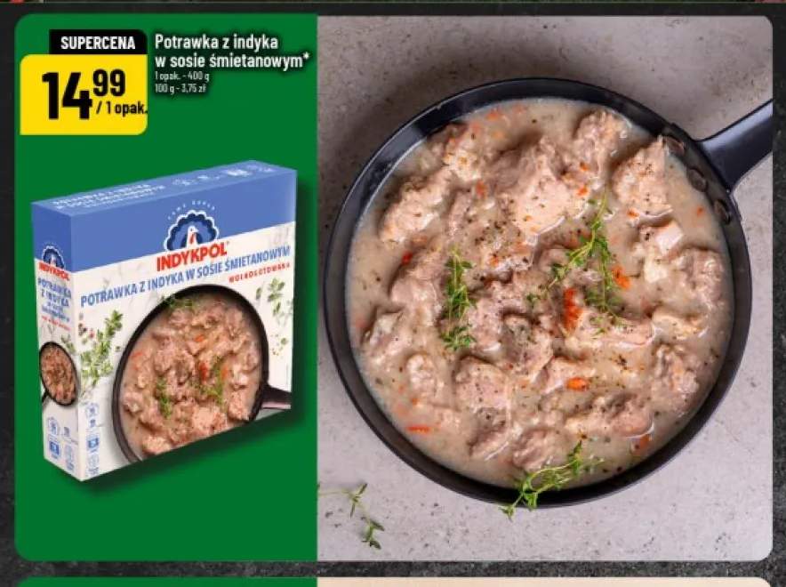 Potrawka z indyka w sosie śmietanowym Indykpol