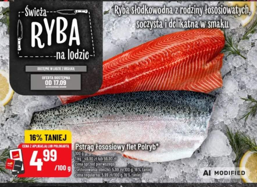 Pstrąg łososiowy filet Polryb