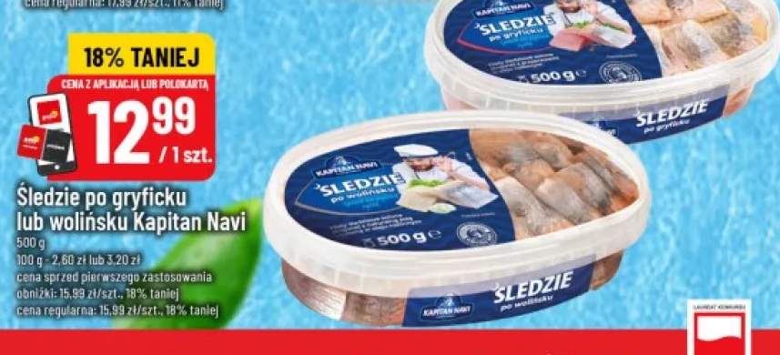 Śledzie po gryficku Kapitan Navi +1 wariant