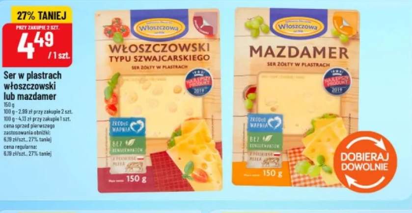 Ser w plastrach włoszczowski Włoszczowa +1 wariant