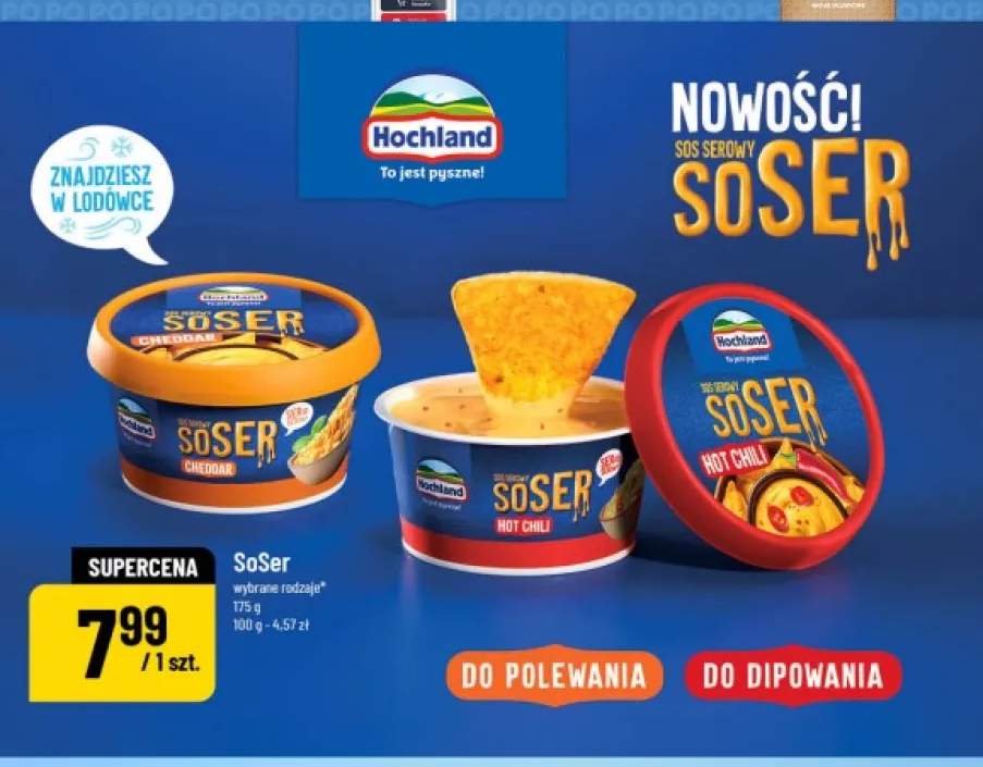 Sos serowy SoSer Cheddar Hochland +1 wariant