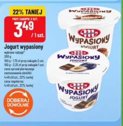 Jogurt wypasiony śliwka z czekoladą Mlekpol