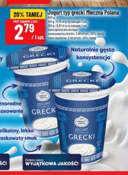 Jogurt typ grecki Mleczna Polana