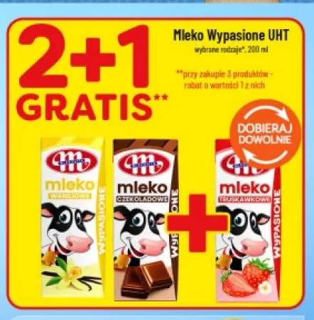 Mleko UHT Wypasione waniliowe Mlekovita +2 warianty