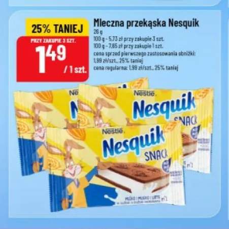 Mleczna przekąska Nesquik
