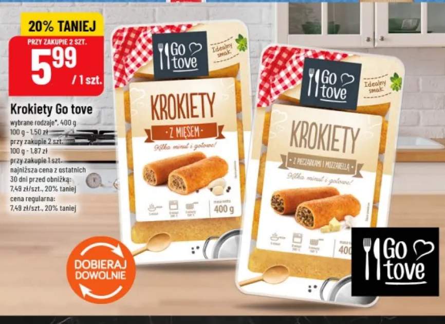 Krokiety z mięsem Go tove +1 wariant