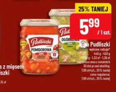 Zupa pomidorowa Pudliszki +2 warianty