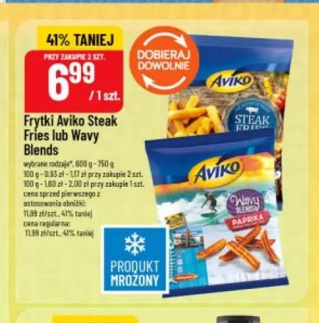 Frytki Aviko Steak Fries +1 wariant
