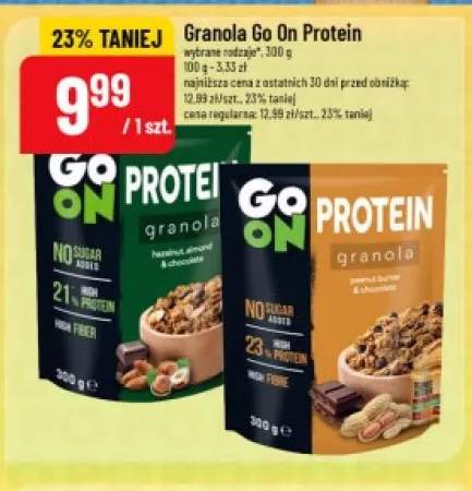 Granola Go On Protein hazelnut, almond & chocolate +1 wariant