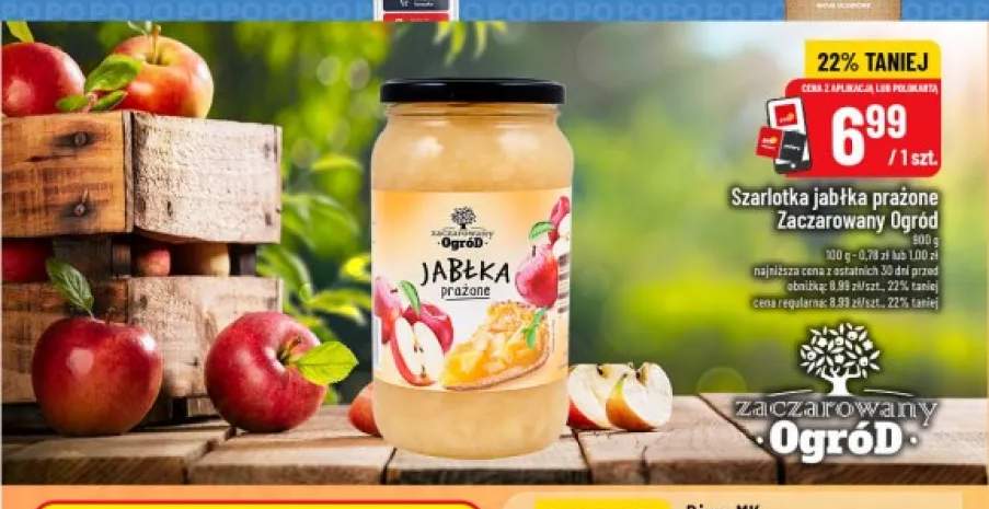 Szarlotka jabłka prażone Zaczarowany Ogród