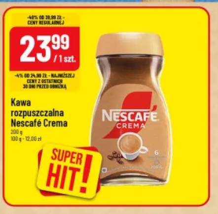 Kawa rozpuszczalna Nescafé Crema