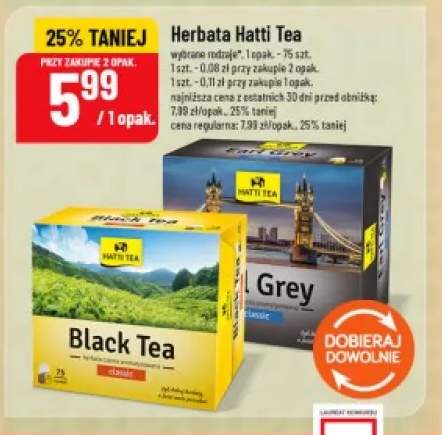 Herbata Hatti Tea Black +1 wariant