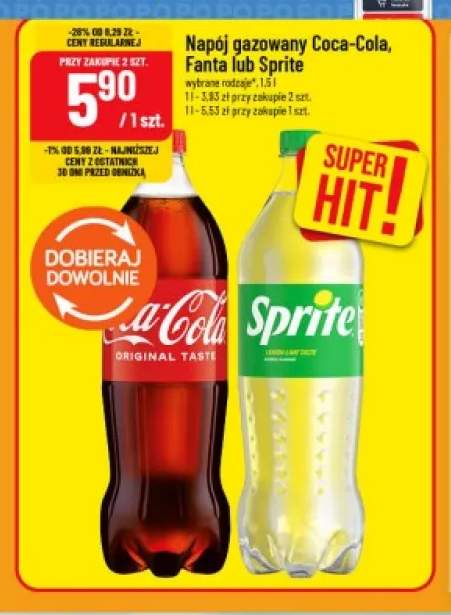 Napój gazowany Coca-Cola +2 warianty