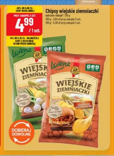 Chipsy Wiejskie Ziemniaczki