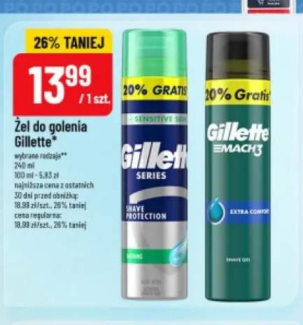 Żel do golenia Gillette Series Sensitive Skin +1 wariant