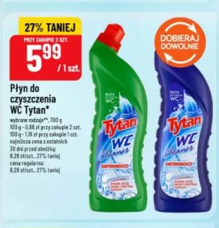 Płyn do czyszczenia WC Tytan