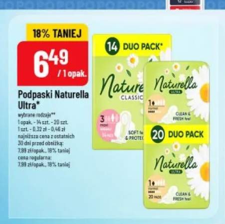 Podpaski Naturella Ultra