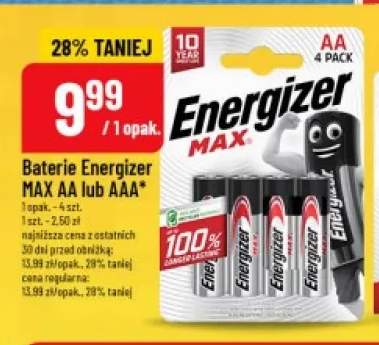Baterie Energizer Max Aa 4-pak +1 wariant