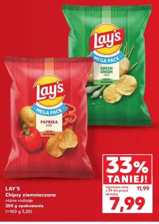 Chipsy ziemniaczane Paprika Lay's +1 wariant