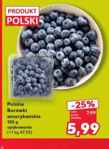 Borówki amerykańskie polskie