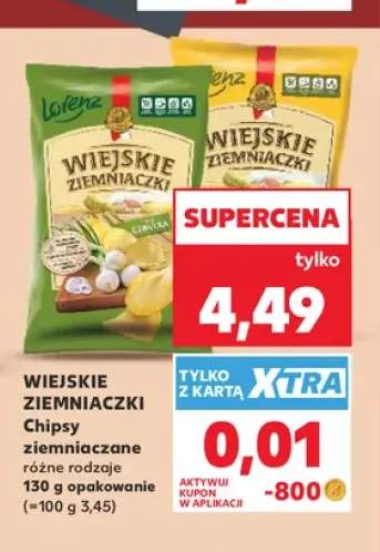 Chipsy ziemniaczane masło z solą Wiejskie Ziemniaczki +1 wariant