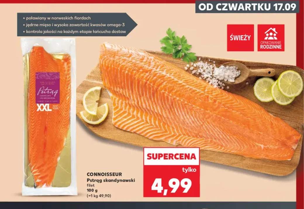 Pstrąg skandynawski filet Connoisseur