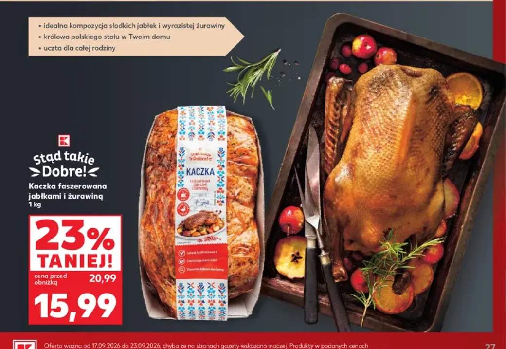 Kaczka faszerowana jabłkami i żurawiną Stąd Takie Dobre!