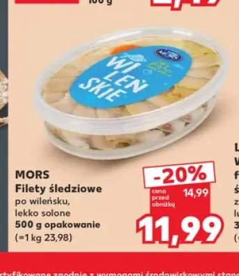 Filety śledziowe po wileńsku lekko solone Mors