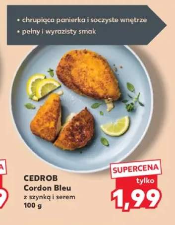 Cordon Bleu z szynką i serem Cedrob