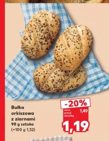 Bułka orkiszowa z ziarnami