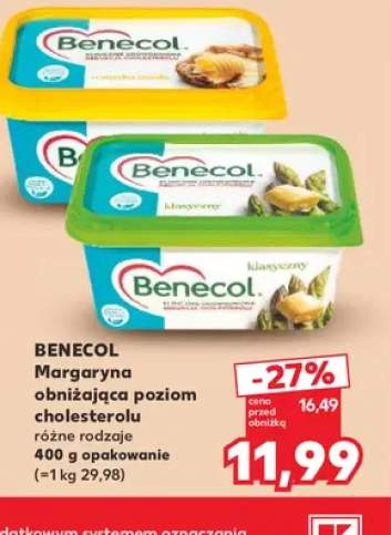 Margaryna obniżająca poziom cholesterolu Benecol