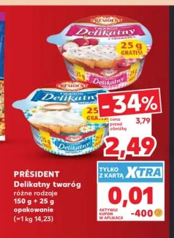 Delikatny twaróg Président