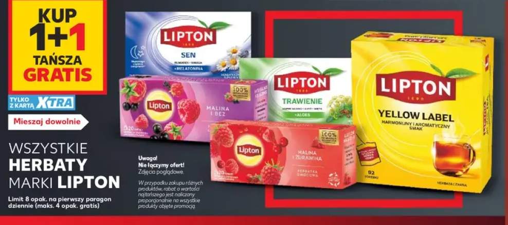 Herbaty marki Lipton