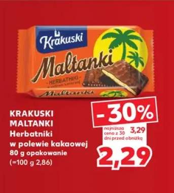Herbatniki w polewie kakaowej Krakuski Maltanki