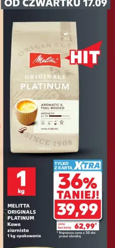 Kawa ziarnista Originals Platinum Melitta