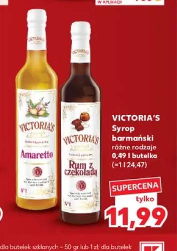 Syrop barmański Amaretto Victoria's +1 wariant