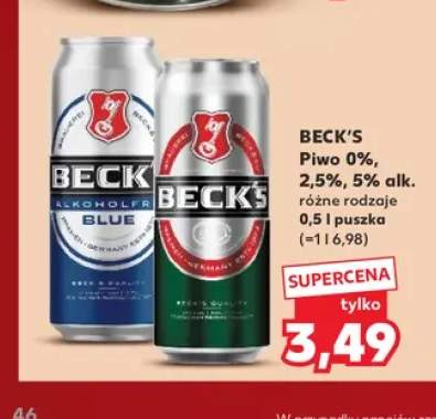 Piwo Beck's +1 wariant