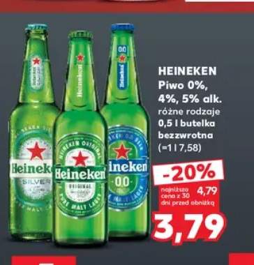Piwo Heineken Original +2 warianty