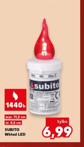 Wkład LED śr. 4,2 cm Subito