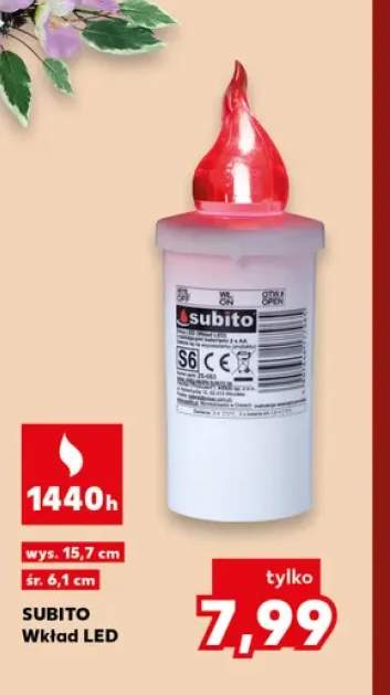 Wkład LED śr. 6,1 cm Subito