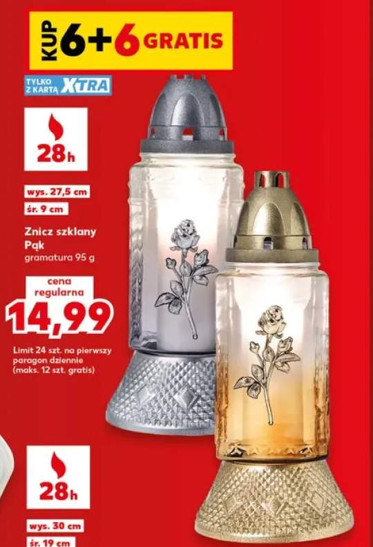 Znicz szklany Pąk